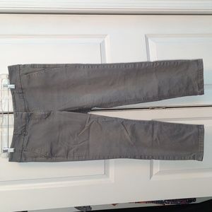 LOFT Modern Chino Crop Pants // 10 Petite / Grey